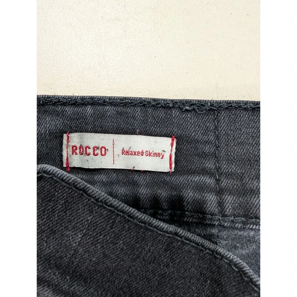 True Religion Mens Rocco Skinny Jeans Black Gray Wash Size 32 Denim Pants